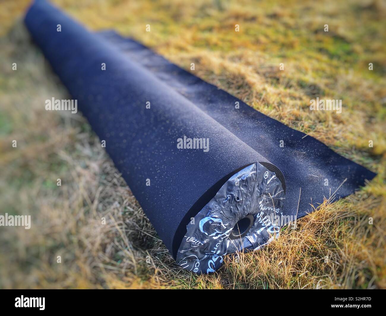 Roll of matting used in coastal erosion work Stock Photo Alamy