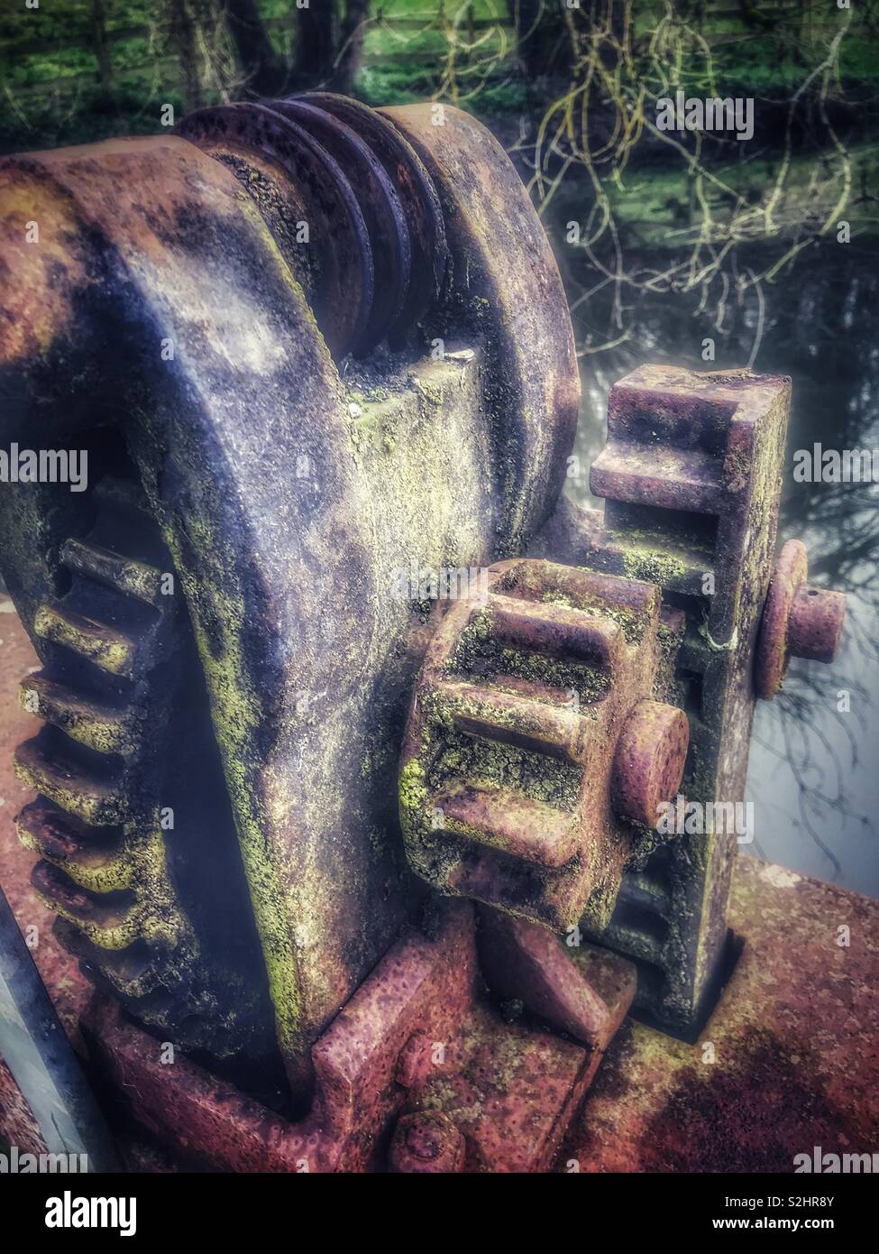 Old Mill workings - Smartphone Captured Stock Image
