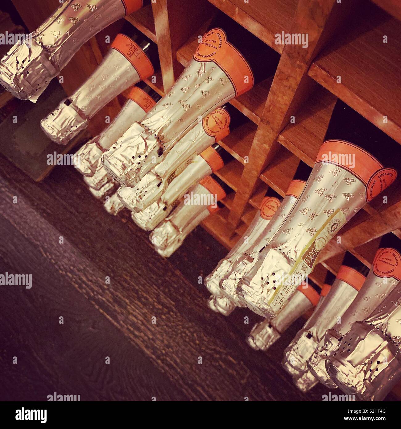 Champagne Bottles - Smartphone Captured Stock Image
