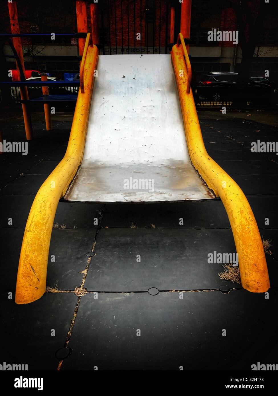 Yellow slide Stock Photo Alamy
