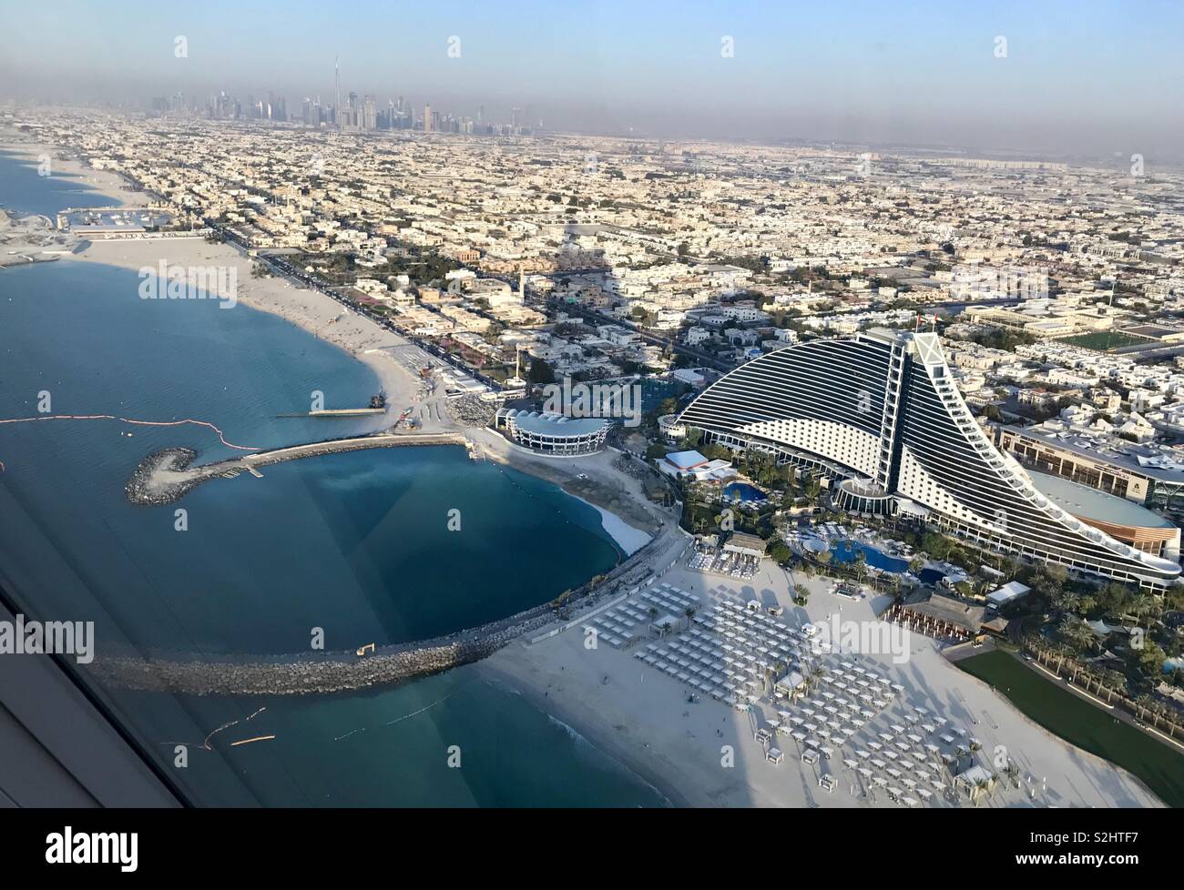 Views from burj al Arab. Dubai. - Smartphone Captured Stock Image