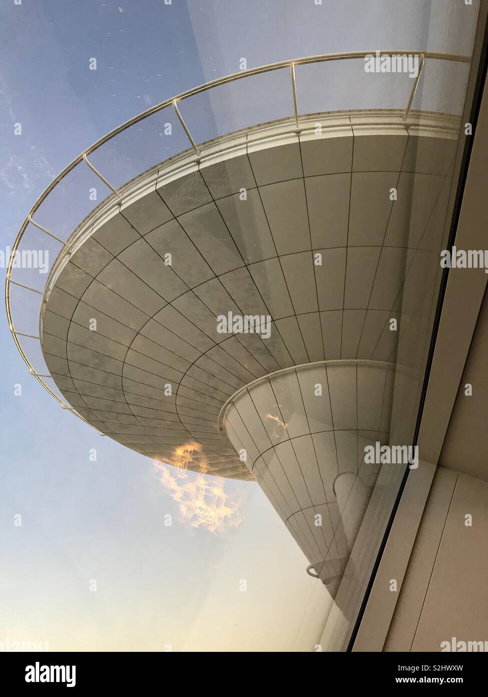 Helicopter landing pad at burj al Arab - Smartphone Captured Stock Image