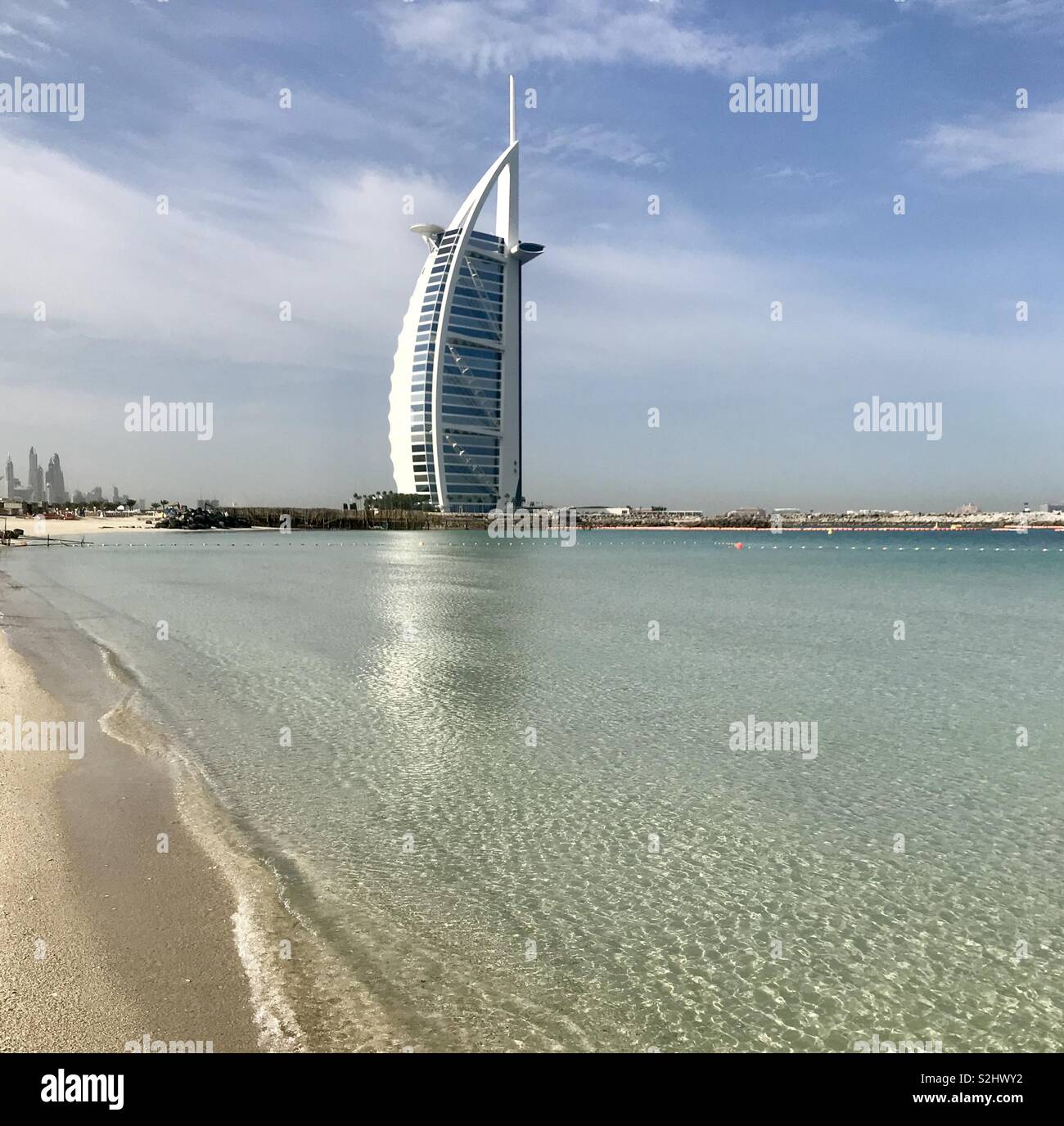 Burj al Arab. Jumeirah beach - Smartphone Captured Stock Image