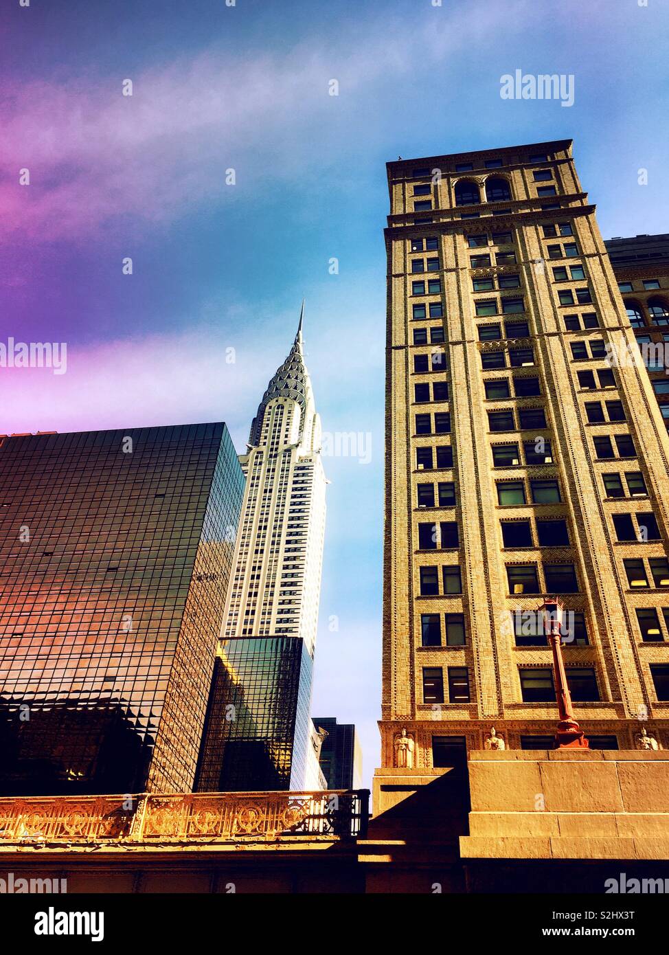 The Chrysler building is on 42nd St. in Midtown Manhattan, NYC, USA - Smartphone Captured Stock Image