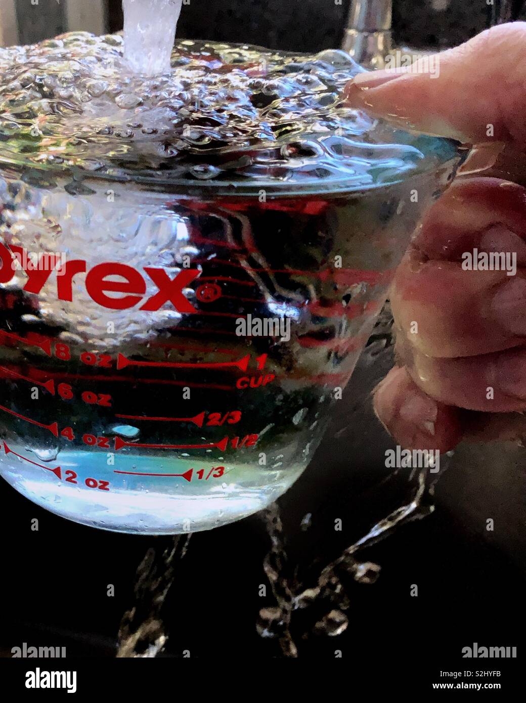 Measuring Cup And Water High Resolution Stock Photography And Images Alamy