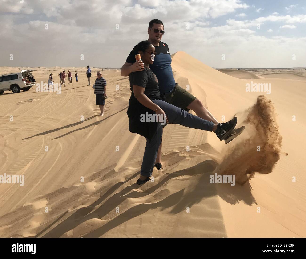 Abu Dhabi desert - Smartphone Captured Stock Image