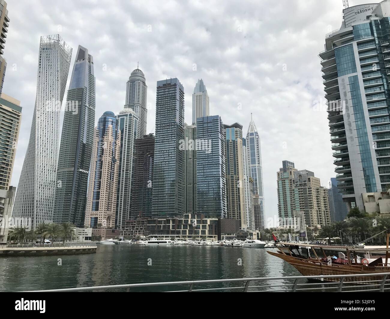 Dubai Marina - Smartphone Captured Stock Image