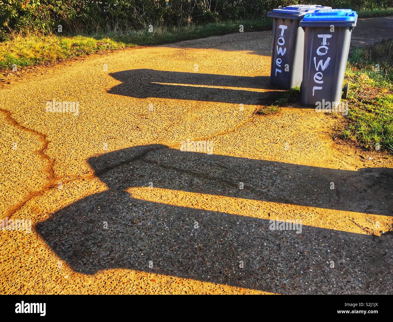 Wheelie bins - Smartphone Captured Stock Image