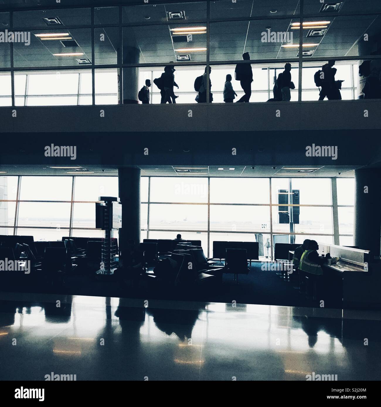 Endless airports - Smartphone Captured Stock Image Endless airports - Smartphone Captured Stock Image