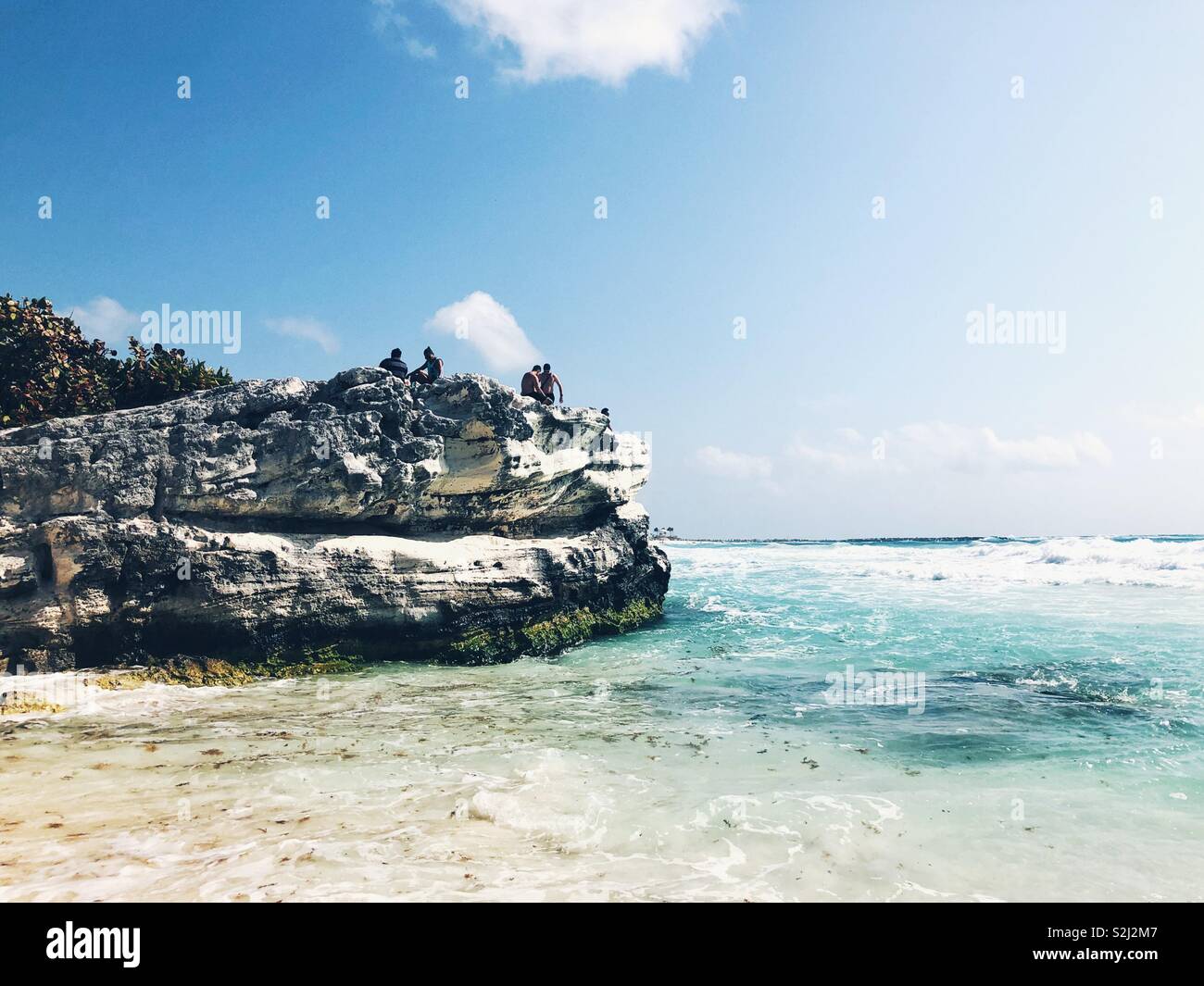 Rock on the beach - Smartphone Captured Stock Image