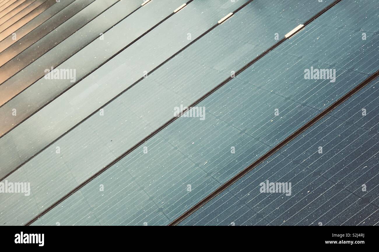 Solar Panels - Smartphone Captured Stock Image