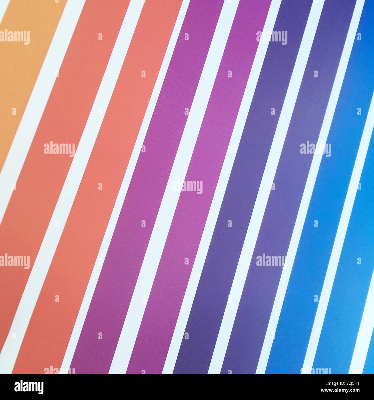 Striped coloured paper - Smartphone Captured Stock Image