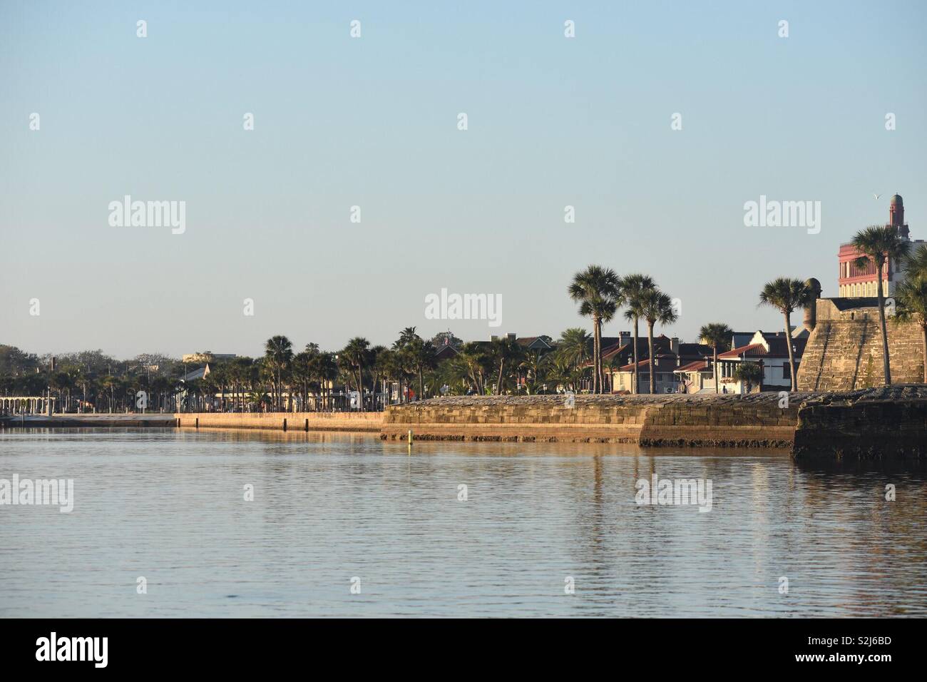 Old Spanish fort from river - Smartphone Captured Stock Image