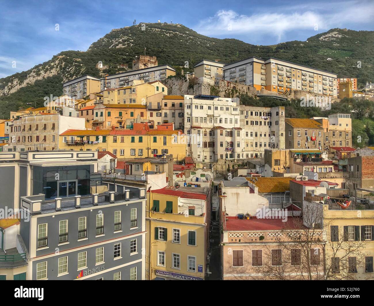 Gibraltar old town - Smartphone Captured Stock Image