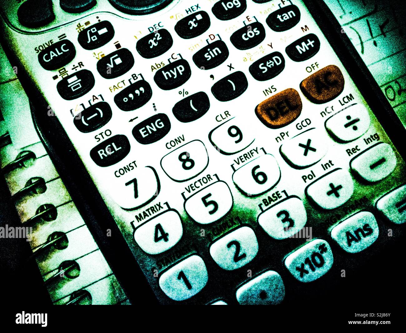 Math homework - Smartphone Captured Stock Image