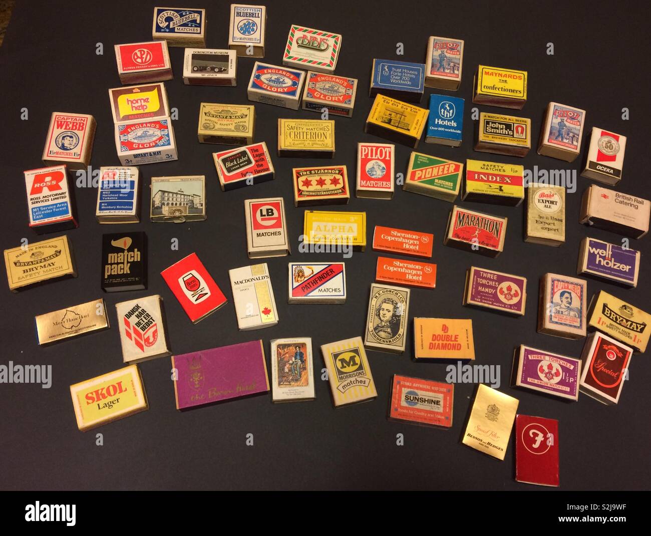Matchbox collection. Stock Photo