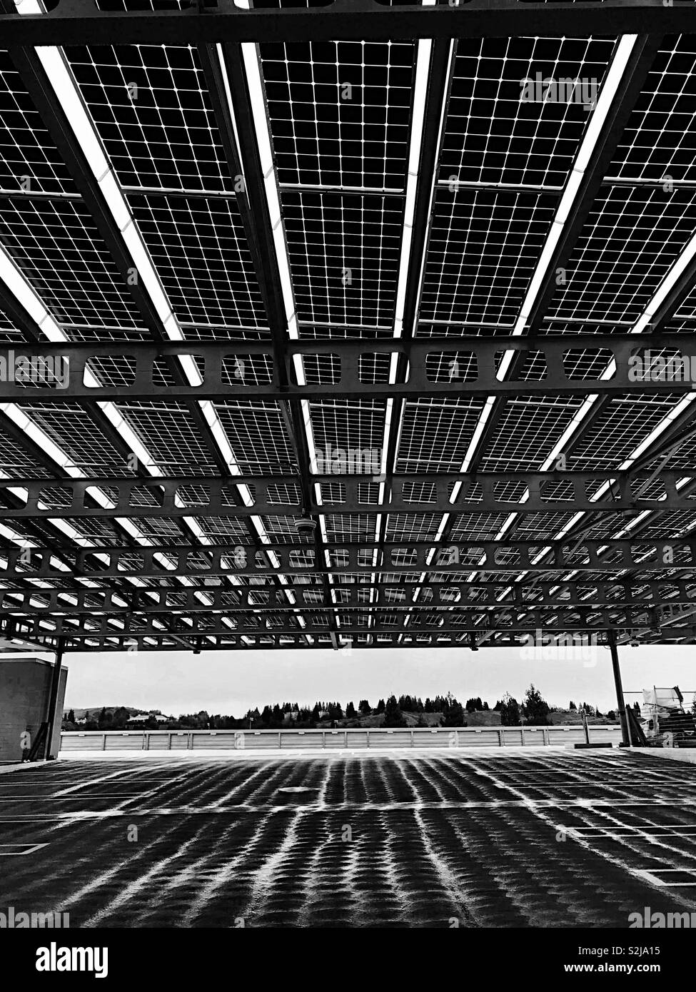 Solar panel array - Smartphone Captured Stock Image