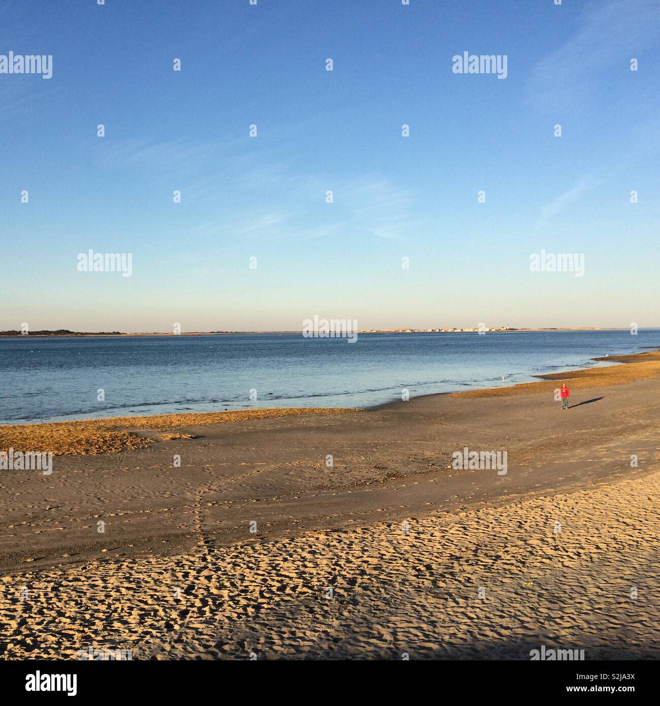 Mill Way Beach, Barnstable, Cape Cod, Massachusetts, United States - Smartphone Captured Stock Image