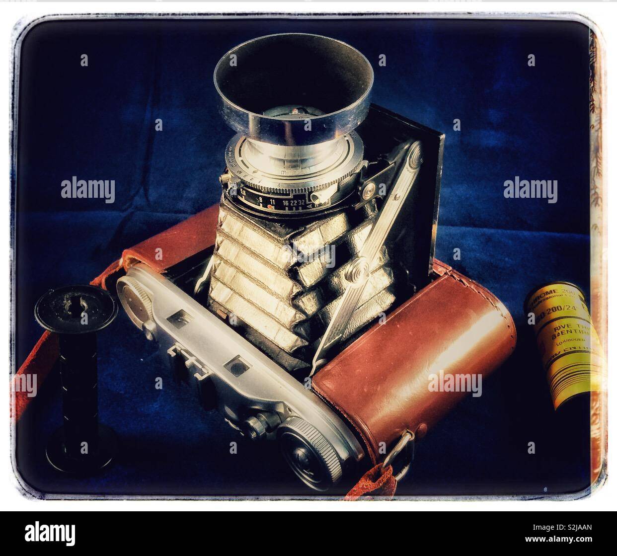 Vintage camera - Smartphone Captured Stock Image