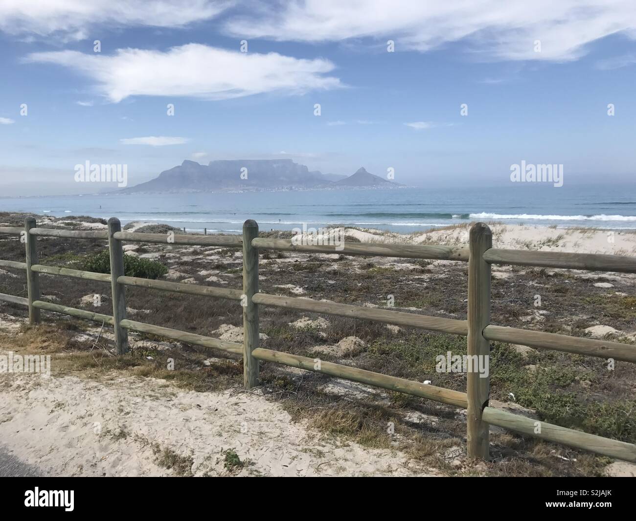 Beautiful table Mountain View from blouberg beach Stock Photo