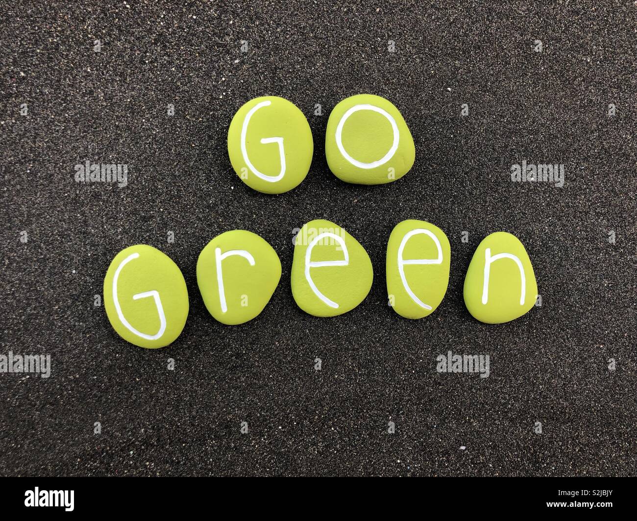 Go green - Smartphone Captured Stock Image