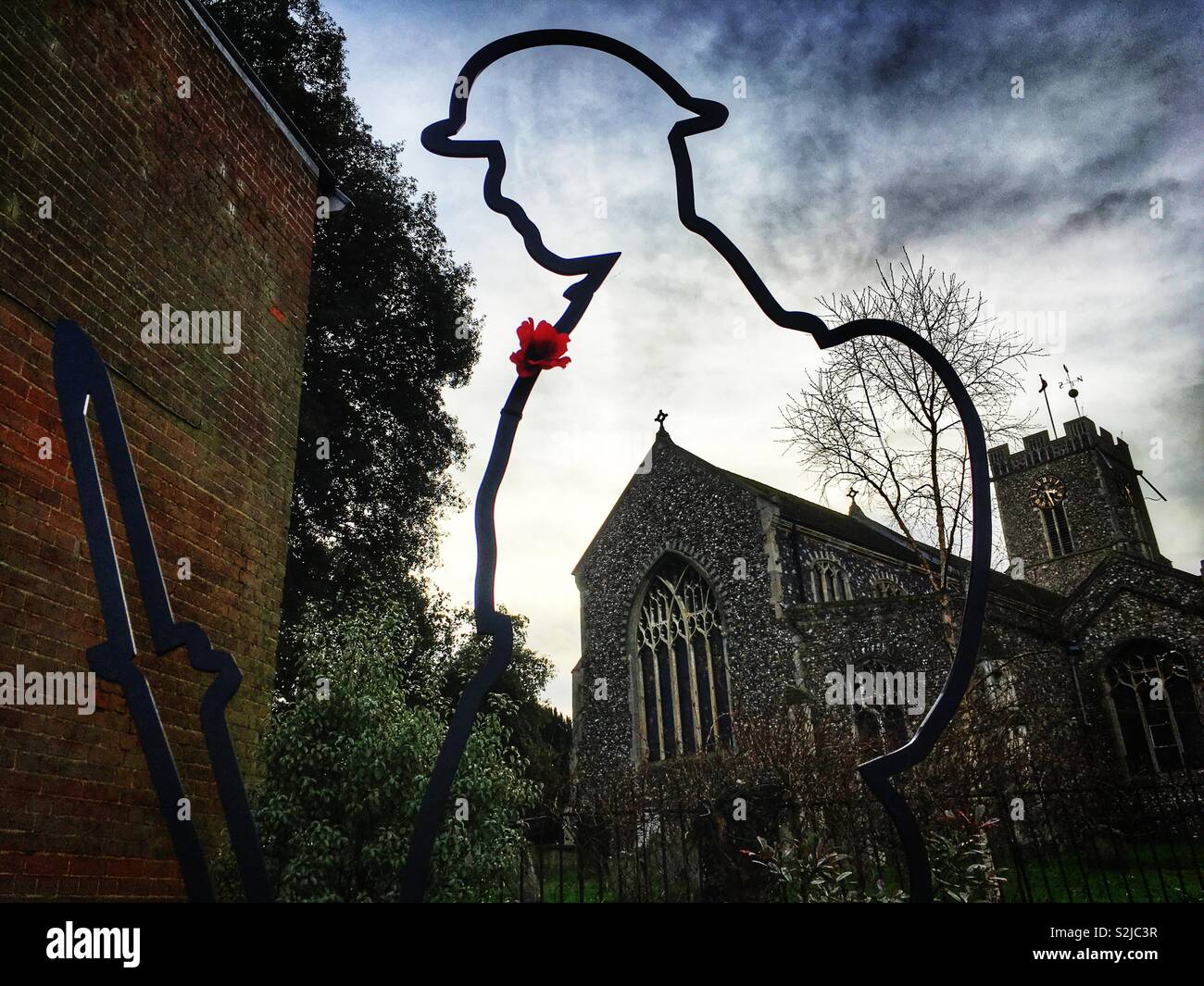 First World War memorial - Smartphone Captured Stock Image