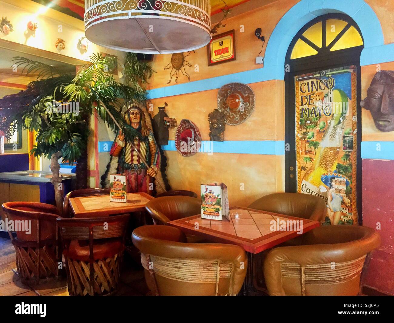 Inside A Mexican Restaurant Stock Photo 311420765 Alamy