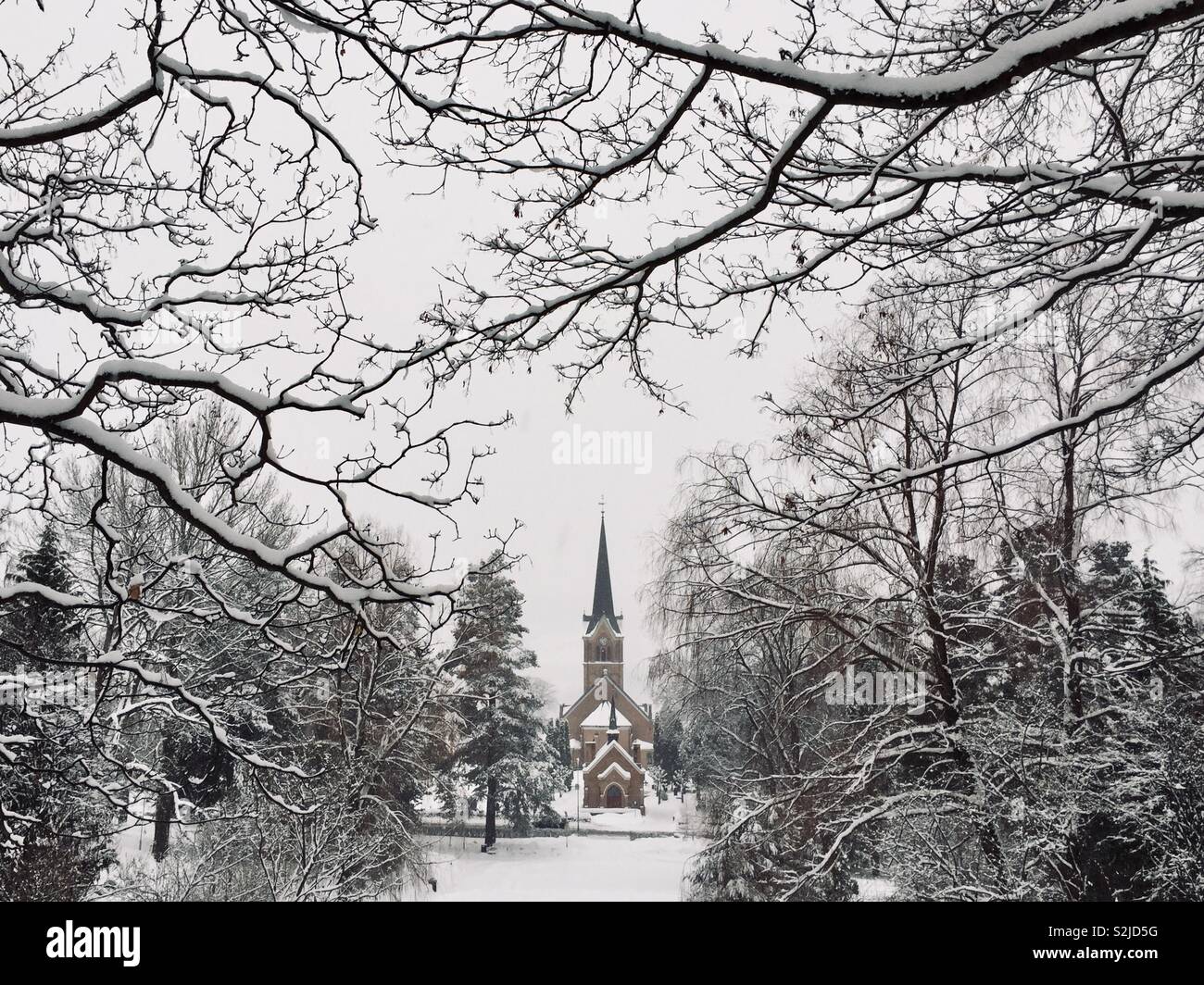 Lillehammer church - Smartphone Captured Stock Image