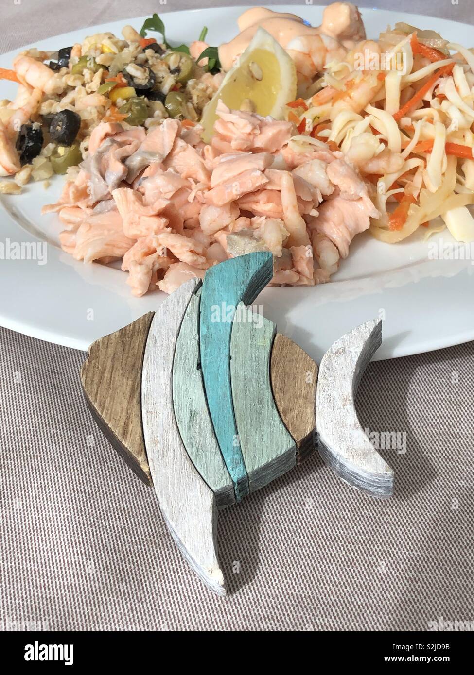Seafood appetizers Stock Photo