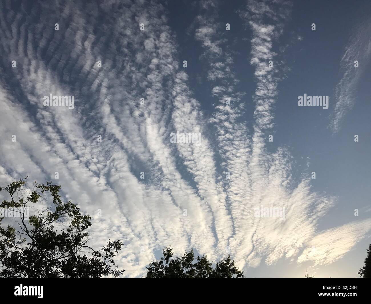 Strange clouds Stock Photo