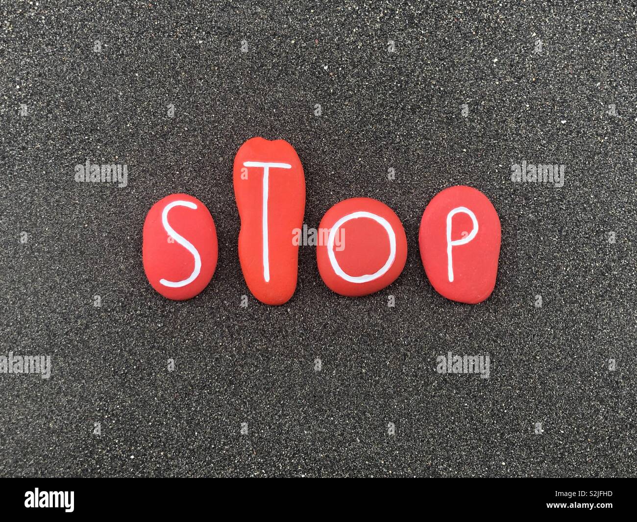 Stop - Smartphone Captured Stock Image