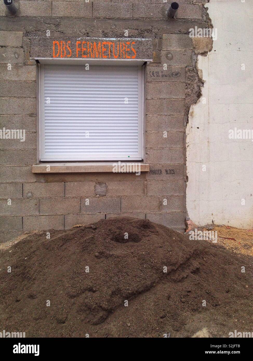 Renovation work on an old house - Smartphone Captured Stock Image