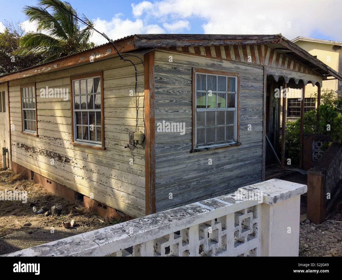 Local house in Barbados Stock Photo Alamy