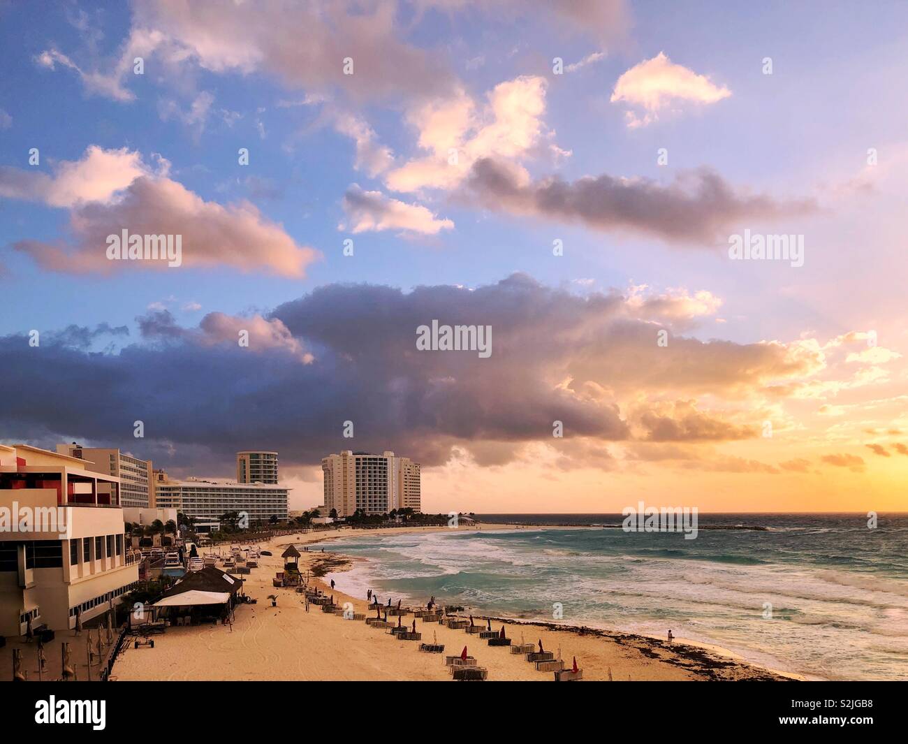 Good morning Cancun! - Smartphone Captured Stock Image