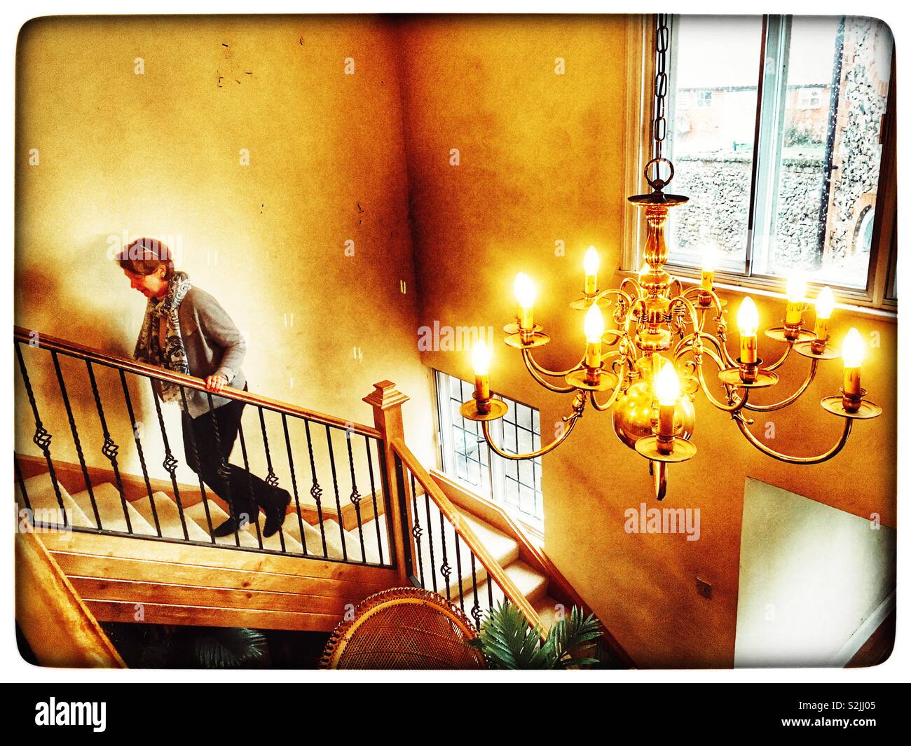 Bawdsey Hall, bed and breakfast hotel, Suffolk, England. - Smartphone Captured Stock Image