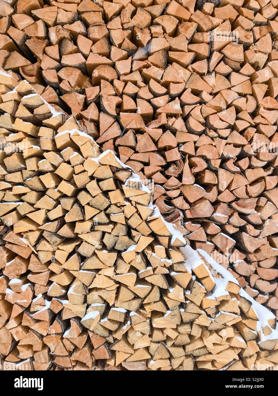 Wooden blocks for the fireplace Stock Photo Alamy