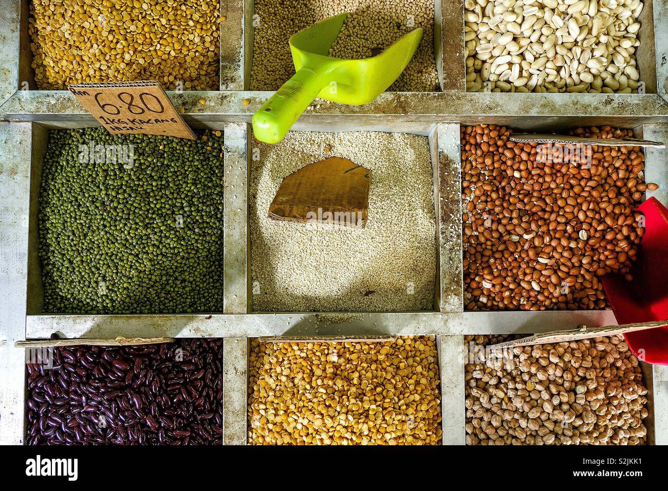 Grain for sale Stock Photo