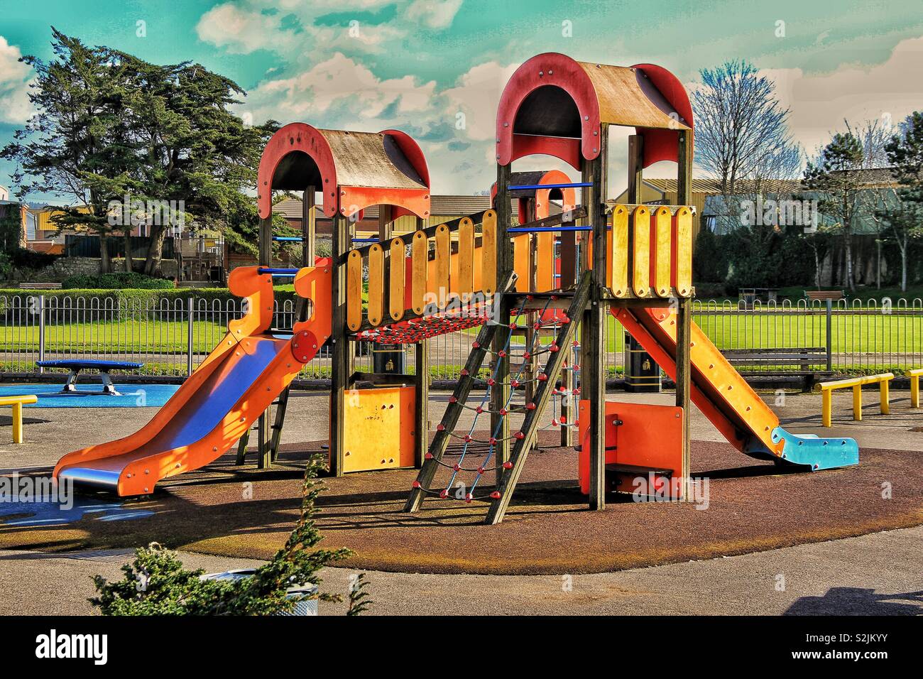 Climbing frame park hi-res stock photography and images - Alamy