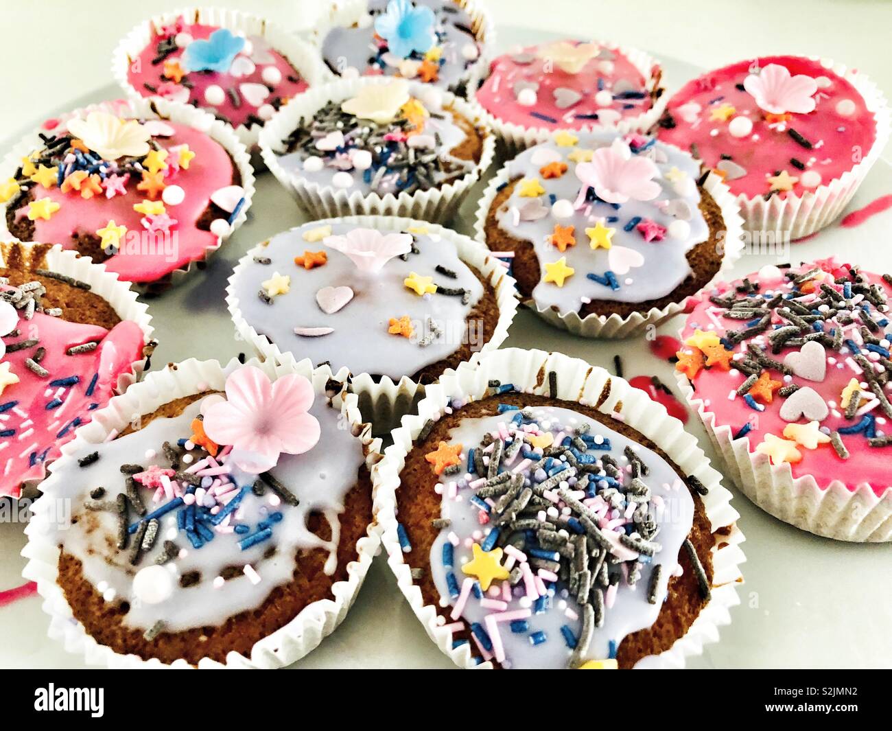 Homemade cup cakes - Smartphone Captured Stock Image