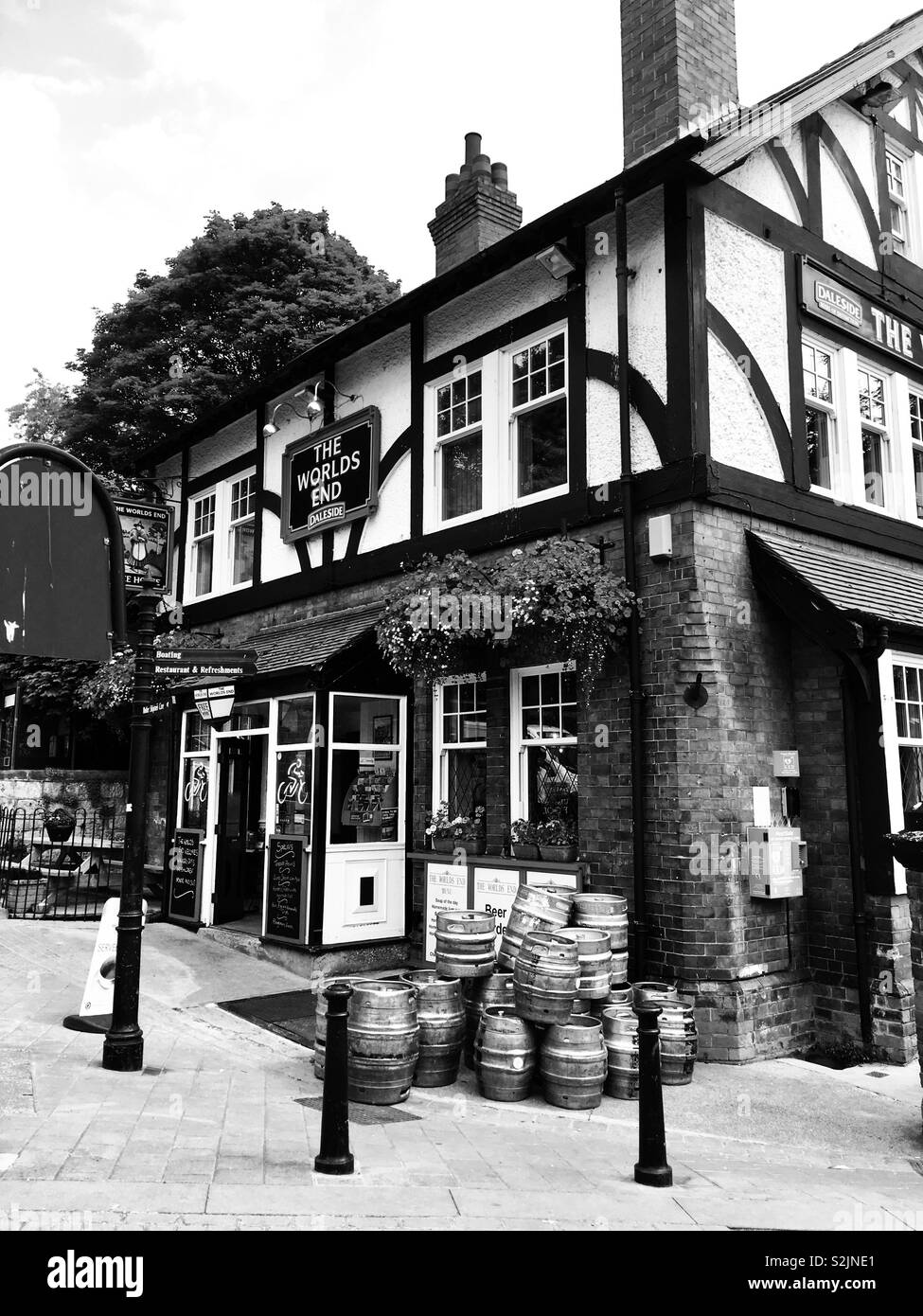 The Worlds end pub in knaresborough, Yorkshire Stock Photo