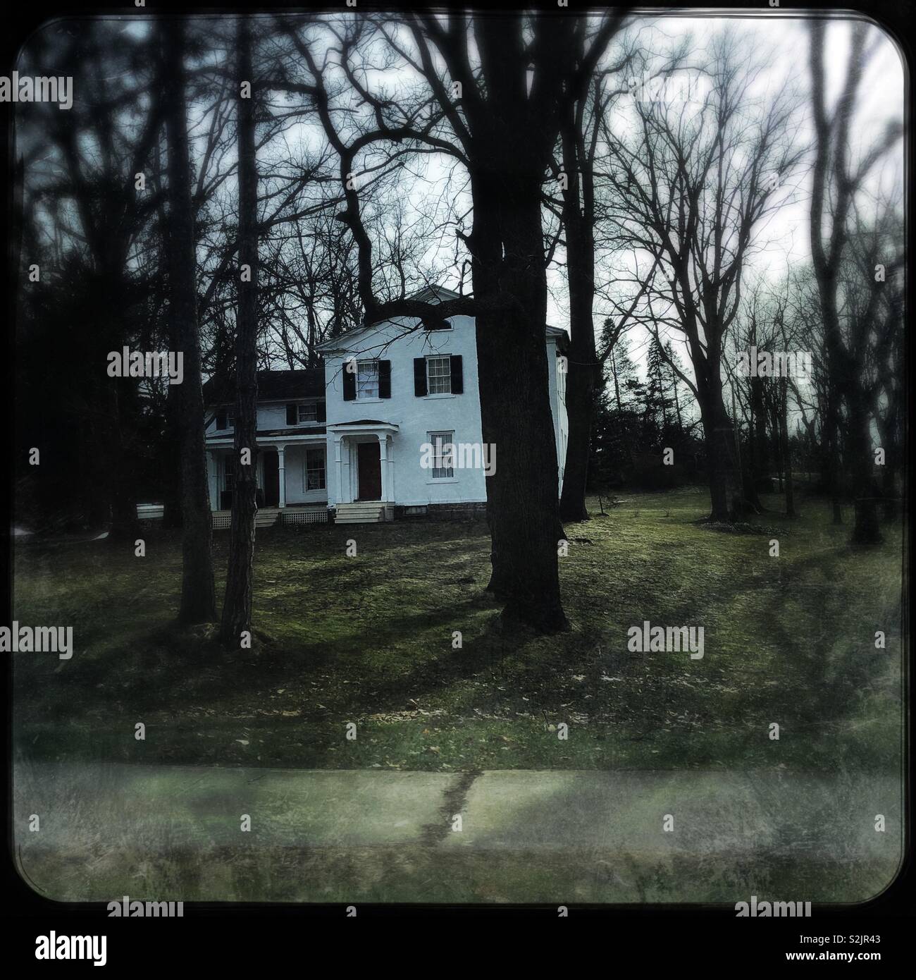 Spooky 'haunted 'house in my old hometown - Smartphone Captured Stock Image