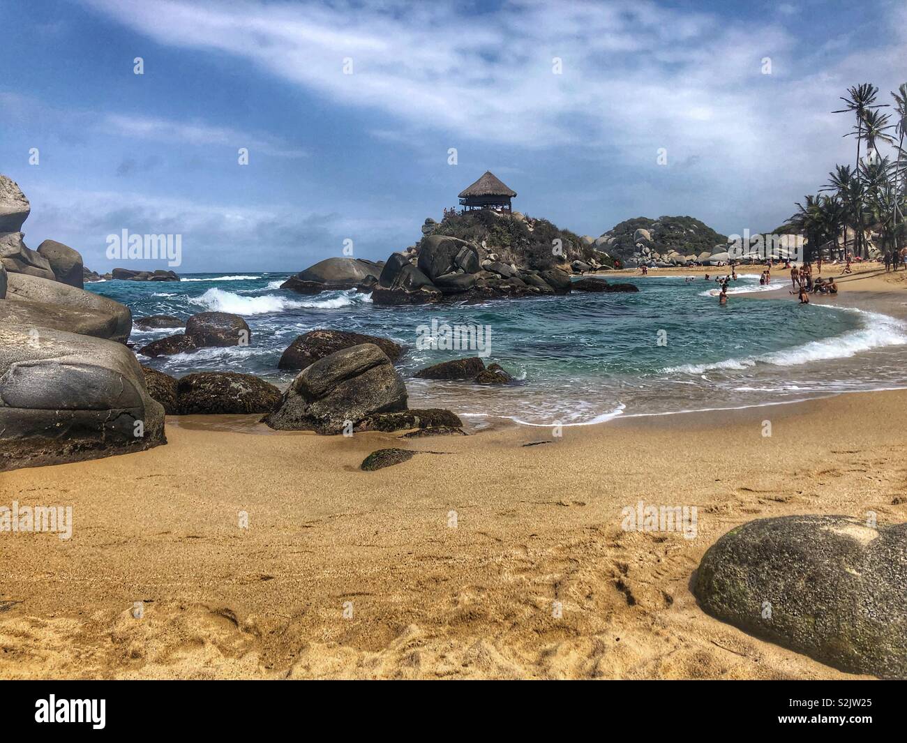 Cabo San Juan in Tayrona Park, Colombia. - Smartphone Captured Stock Image