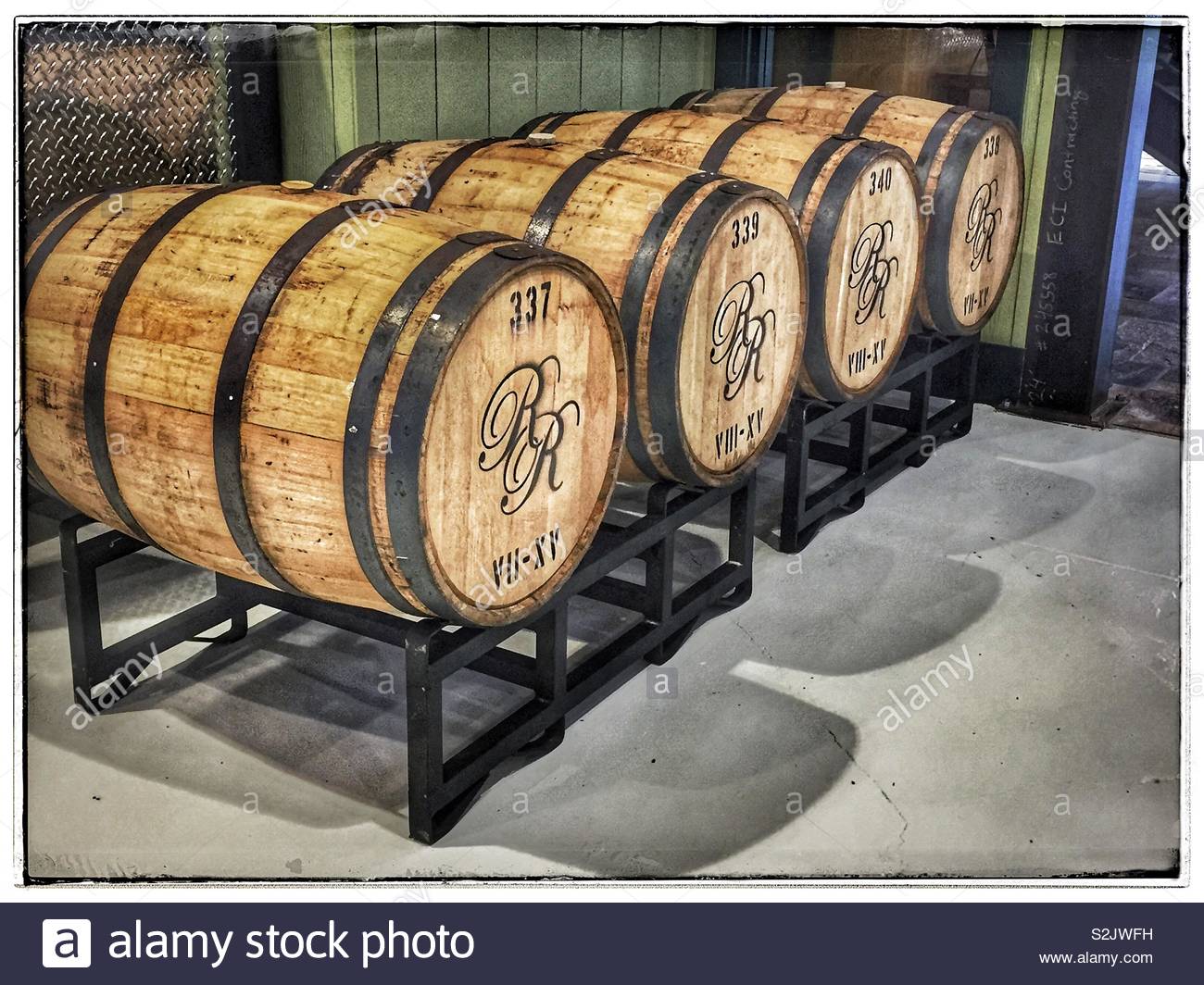 Barrels of rum Stock Photo Alamy
