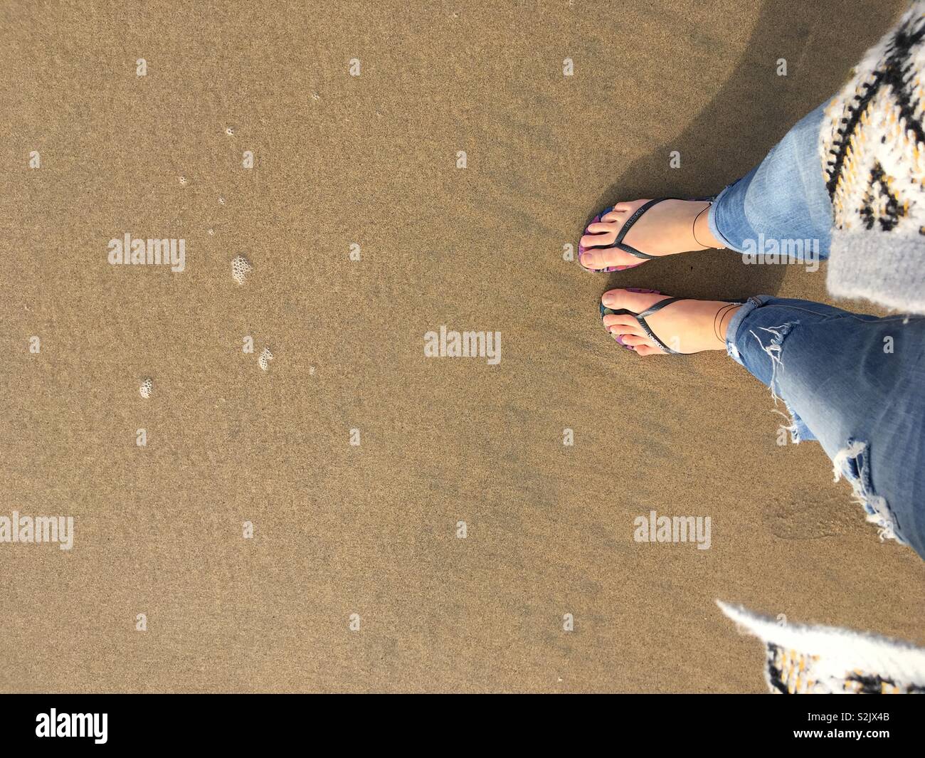 Feet are out Stock Photo - Alamy