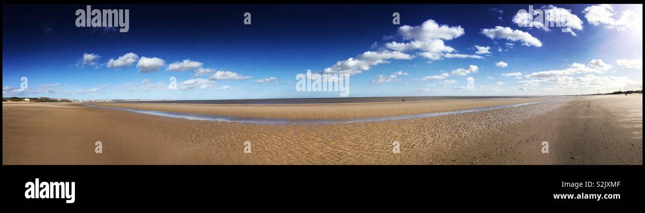 The south beach at Bridlington, East Yorkshire, England. - Smartphone Captured Stock Image