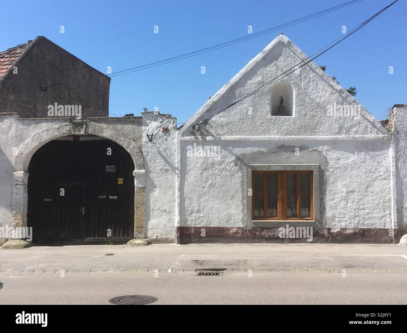 Old traditional Poncichter house in Sopron, Hungary - Smartphone Captured Stock Image