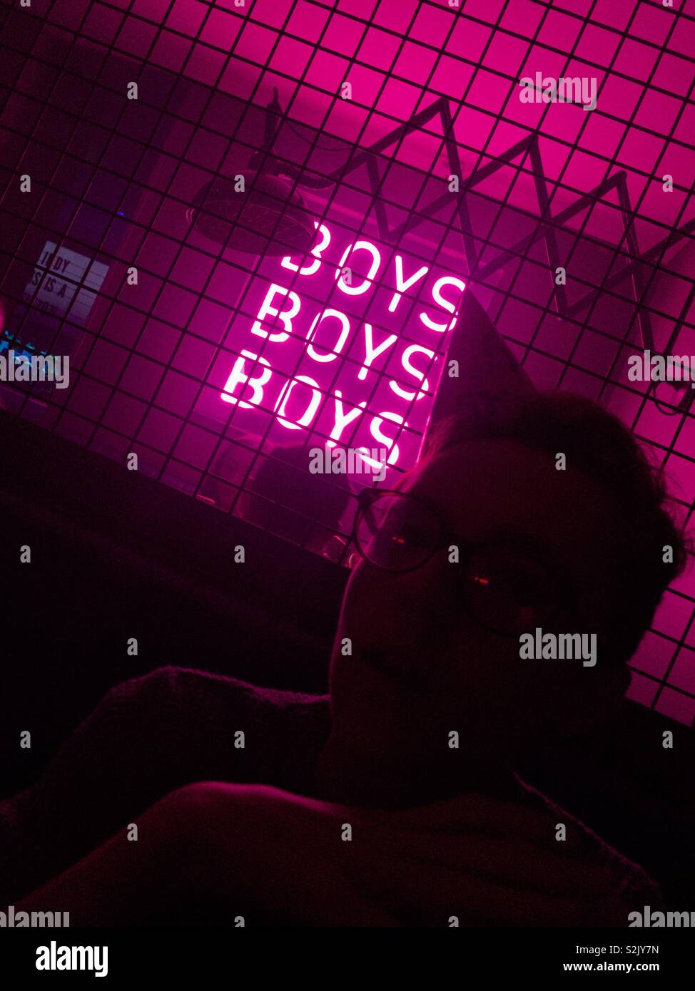 Neon boys hi-res stock photography and images - Alamy