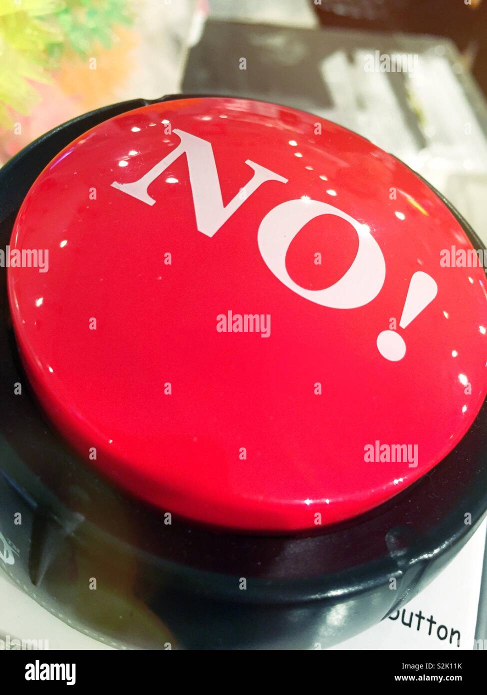 Close up of a large button with no written on it, USA - Smartphone Captured Stock Image