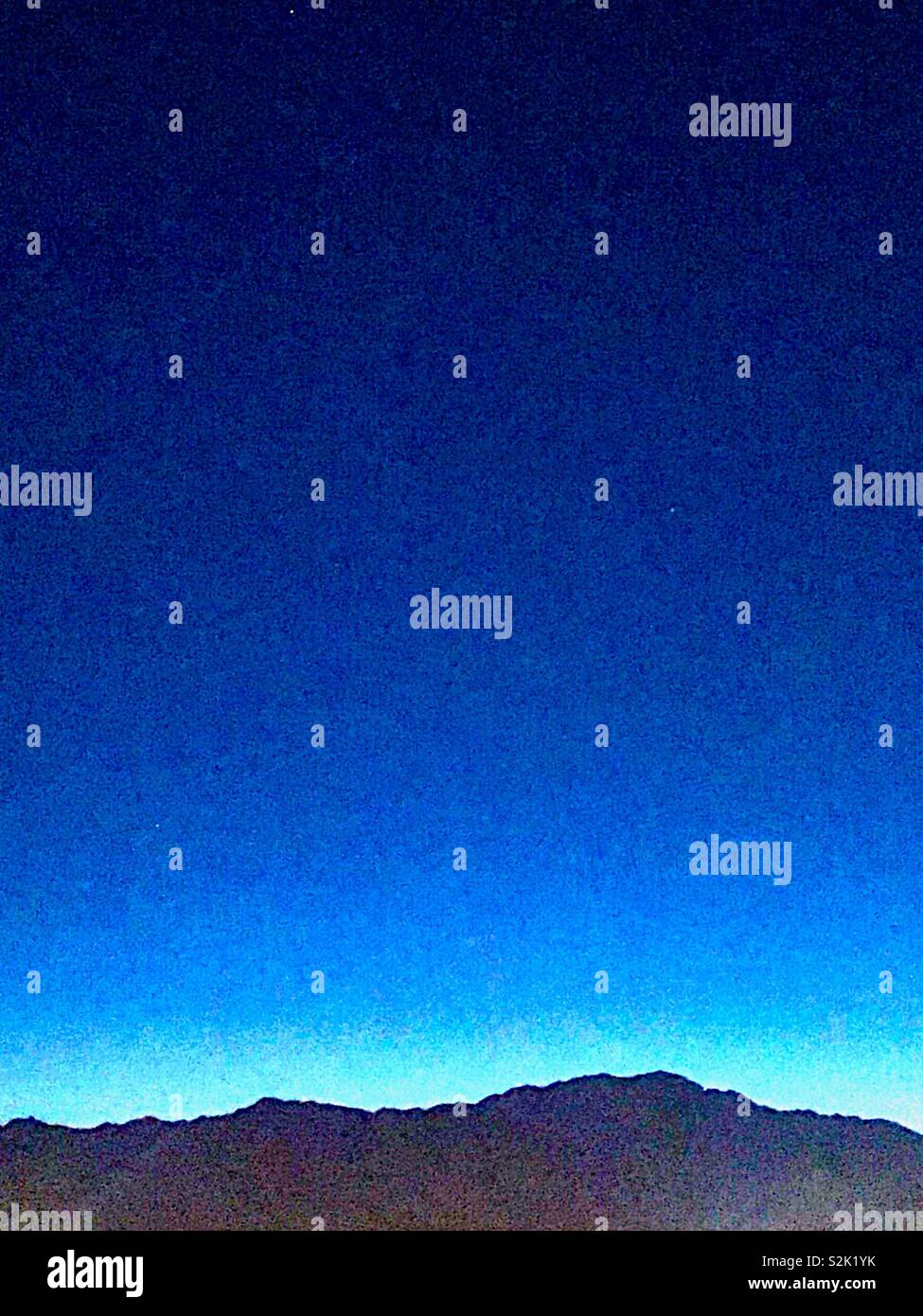 Twilight over the San Jacinto mountains - Smartphone Captured Stock Image