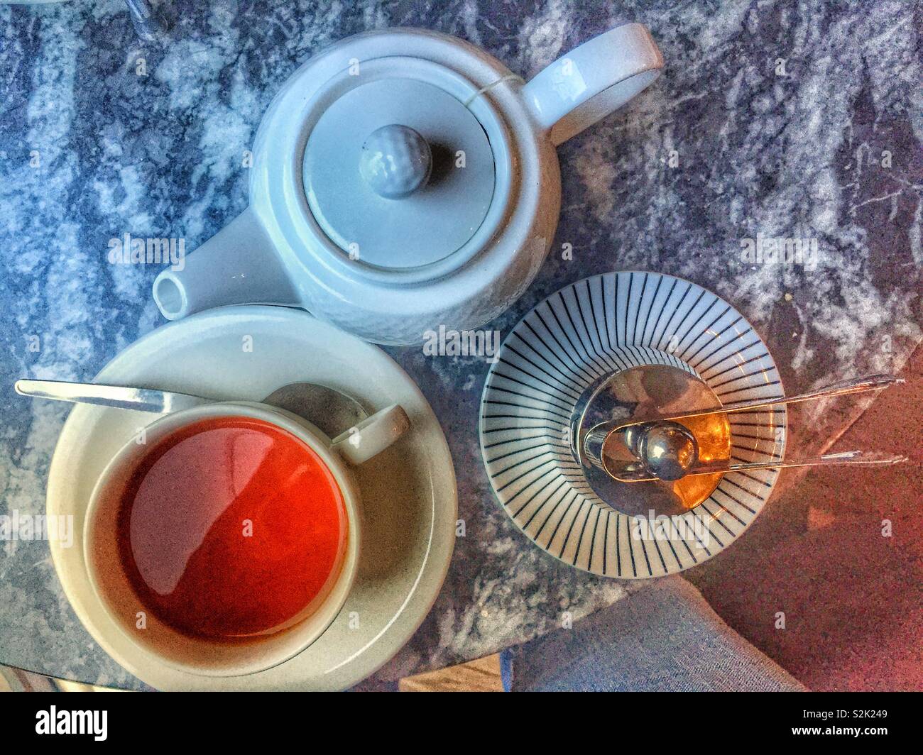 Afternoon tea - Smartphone Captured Stock Image